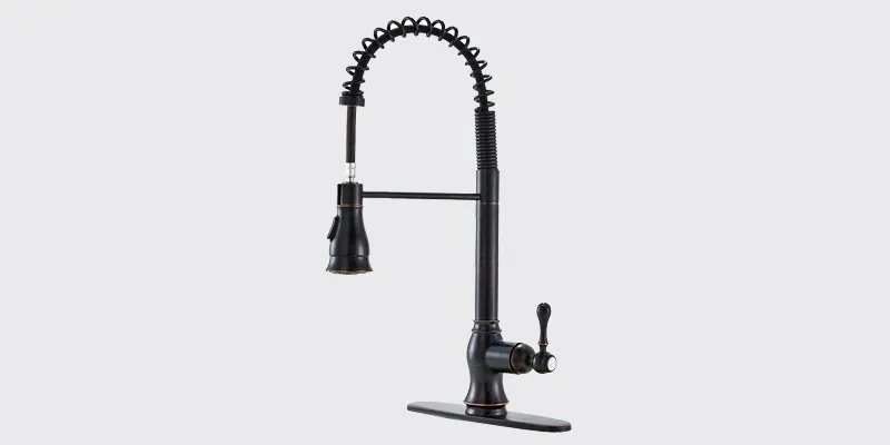 SHACO antique single handle pull down sprayer kitchen faucet